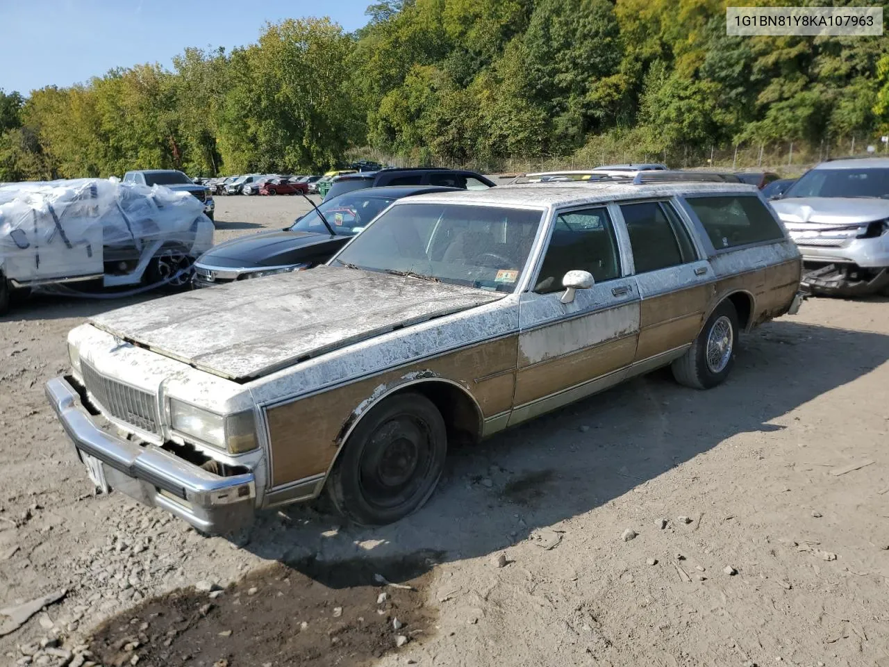 1989 Chevrolet Caprice Classic VIN: 1G1BN81Y8KA107963 Lot: 71134294