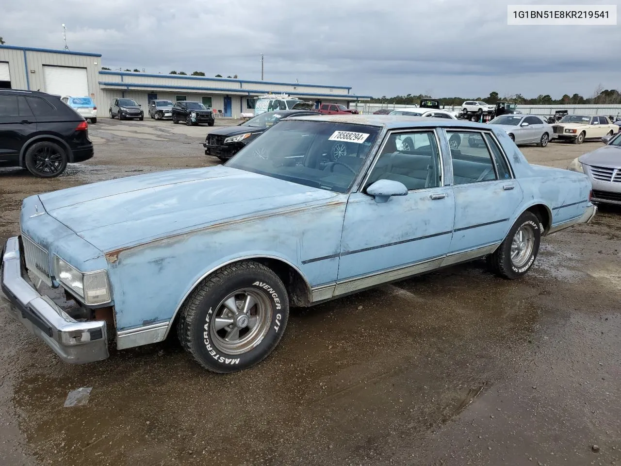 1989 Chevrolet Caprice Classic VIN: 1G1BN51E8KR219541 Lot: 78588294