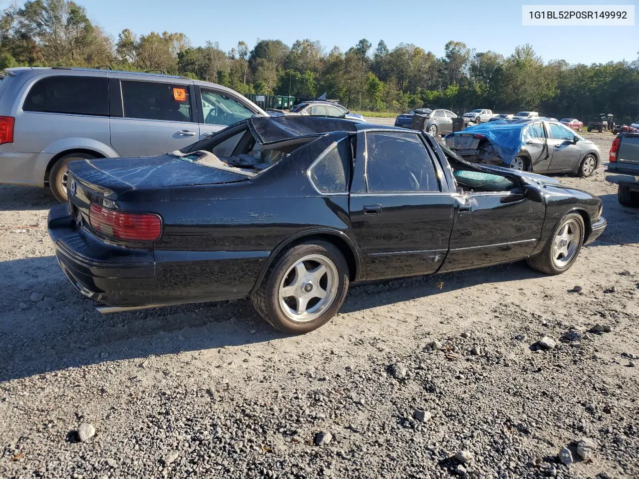 1995 Chevrolet Caprice / Impala Classic Ss VIN: 1G1BL52P0SR149992 Lot: 75123524