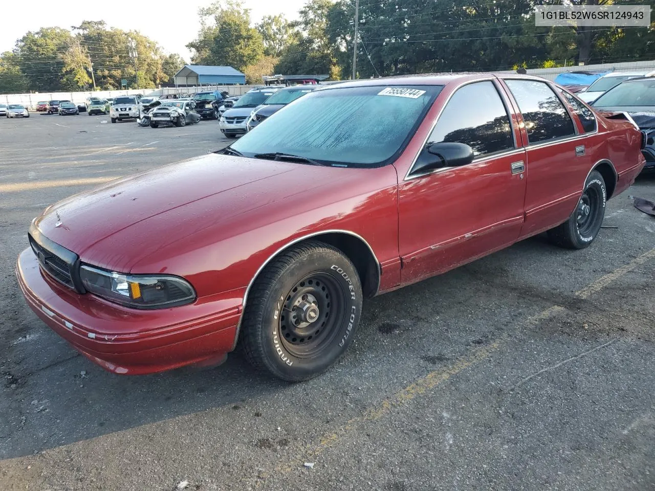 1995 Chevrolet Caprice Classic VIN: 1G1BL52W6SR124943 Lot: 75550744