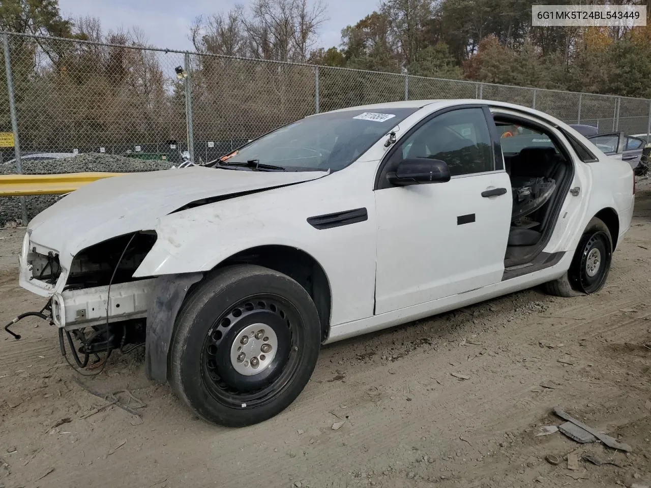 2011 Chevrolet Caprice Police VIN: 6G1MK5T24BL543449 Lot: 79116504