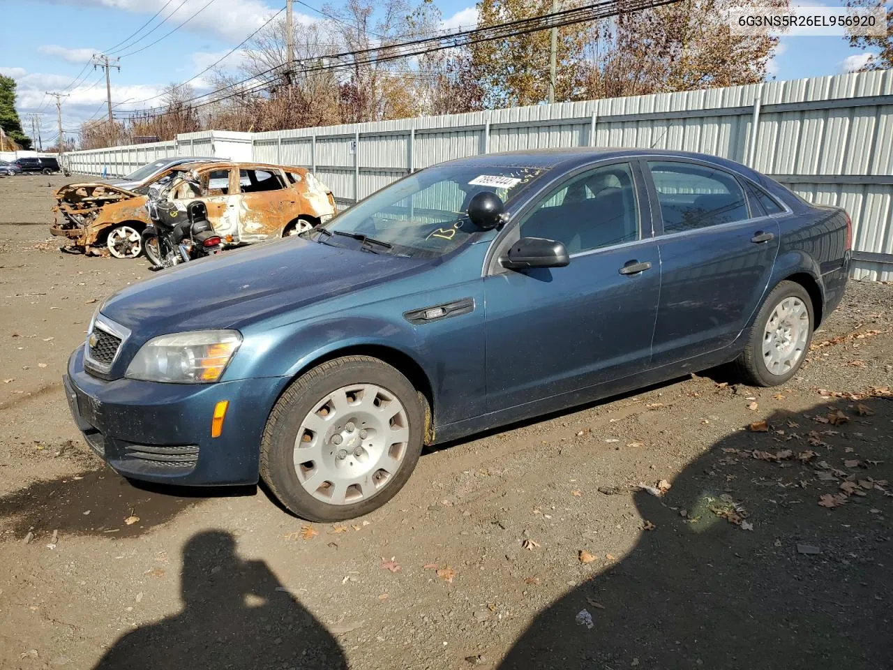 2014 Chevrolet Caprice Police VIN: 6G3NS5R26EL956920 Lot: 78997444