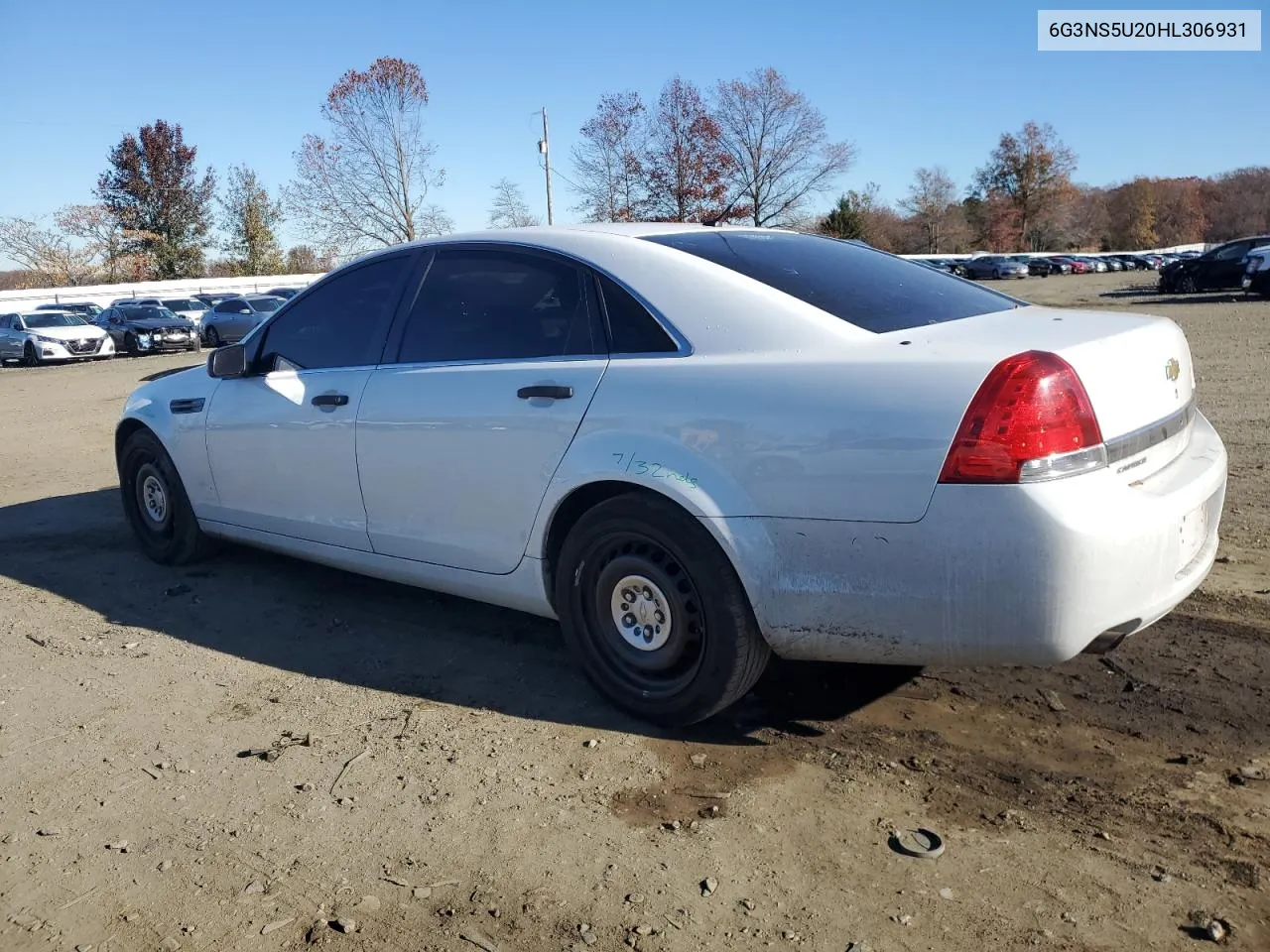 2017 Chevrolet Caprice Police VIN: 6G3NS5U20HL306931 Lot: 80304354