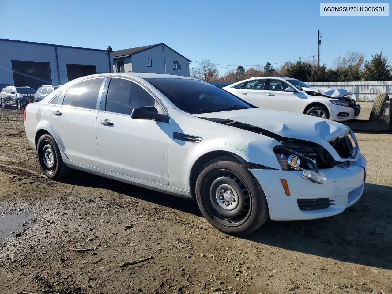 2017 Chevrolet Caprice Police VIN: 6G3NS5U20HL306931 Lot: 80304354