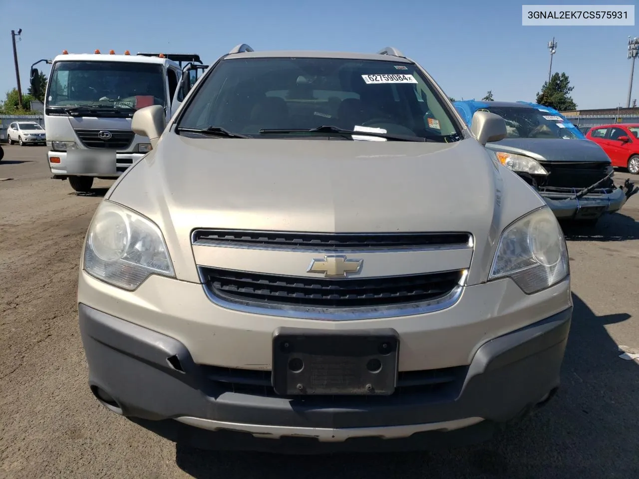 2012 Chevrolet Captiva Sport VIN: 3GNAL2EK7CS575931 Lot: 62759084