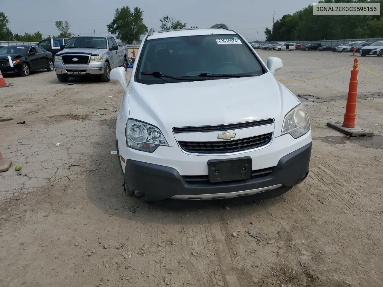 2012 Chevrolet Captiva Sport VIN: 3GNAL2EK3CS595156 Lot: 63018674