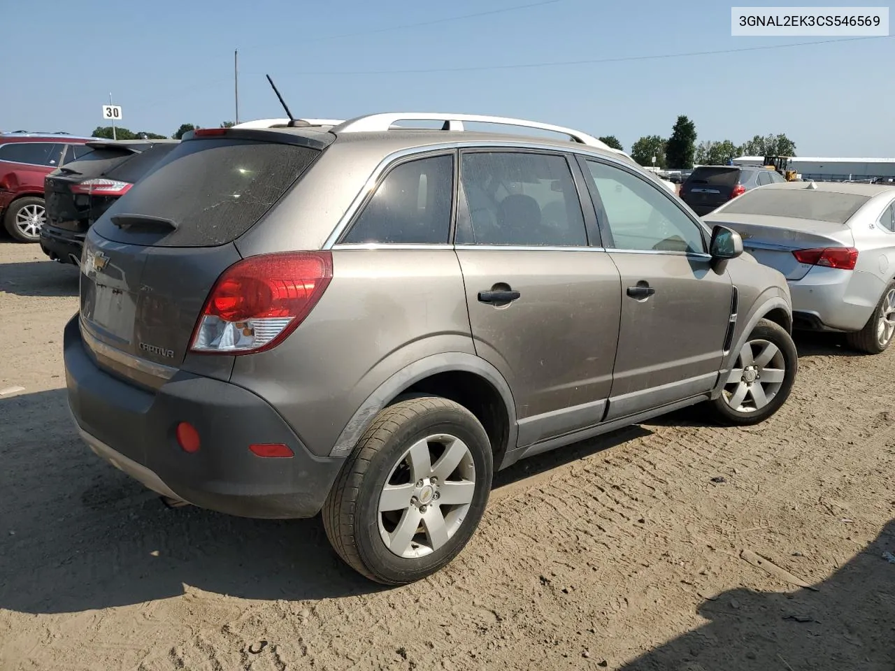 2012 Chevrolet Captiva Sport VIN: 3GNAL2EK3CS546569 Lot: 70373474