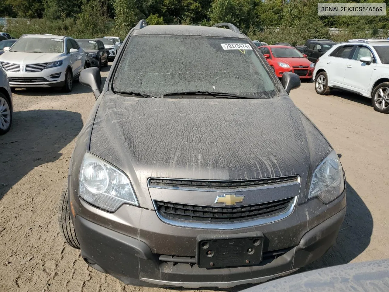 2012 Chevrolet Captiva Sport VIN: 3GNAL2EK3CS546569 Lot: 70373474