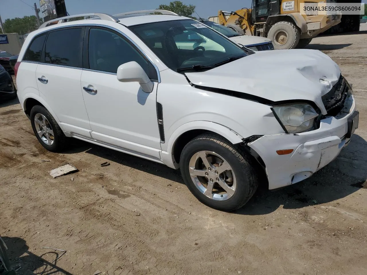 2012 Chevrolet Captiva Sport VIN: 3GNAL3E59CS606094 Lot: 70386174