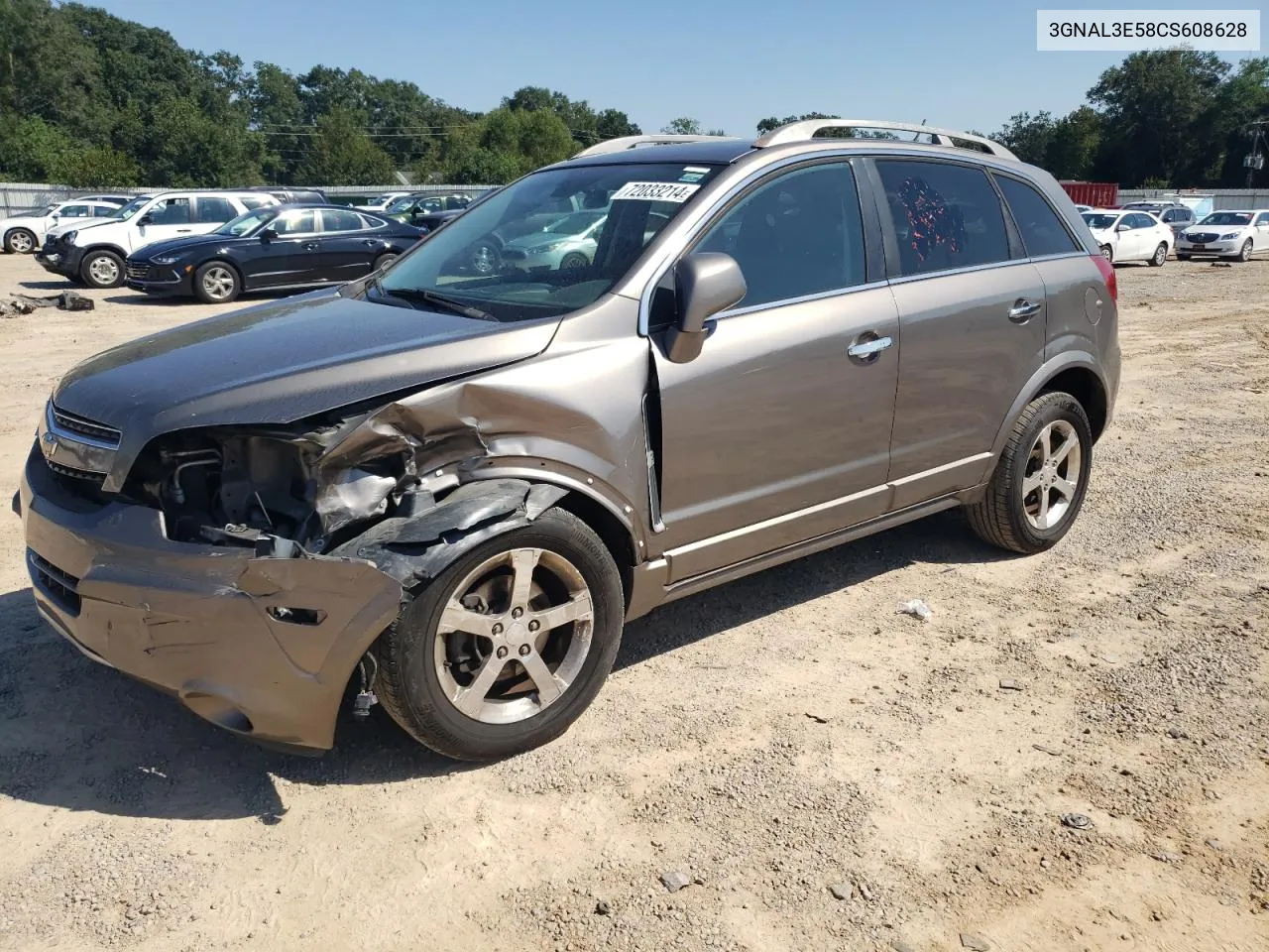 2012 Chevrolet Captiva Sport VIN: 3GNAL3E58CS608628 Lot: 72033214