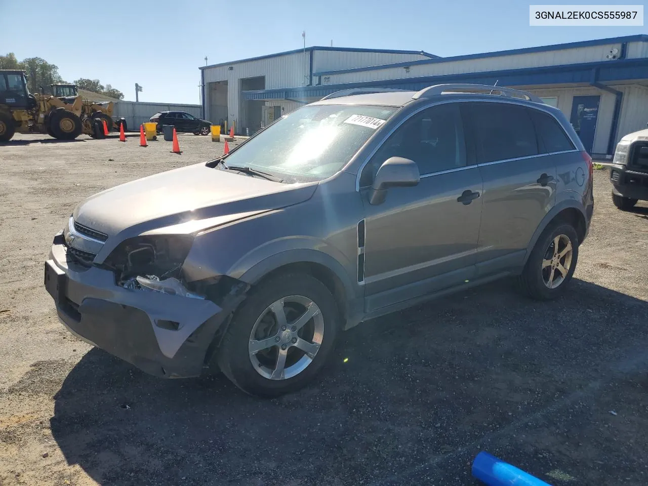 2012 Chevrolet Captiva Sport VIN: 3GNAL2EK0CS555987 Lot: 72177014