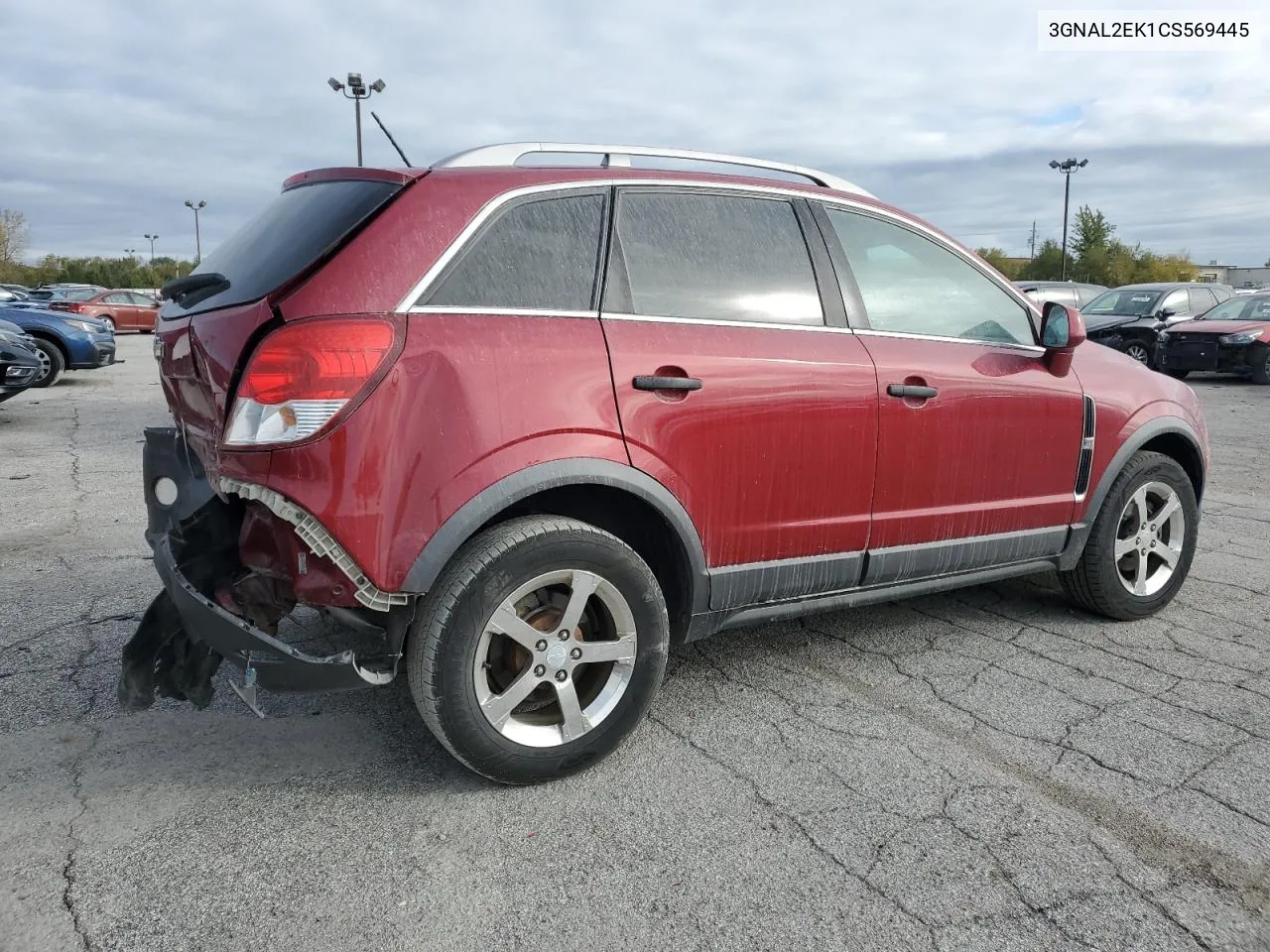 2012 Chevrolet Captiva Sport VIN: 3GNAL2EK1CS569445 Lot: 74445104