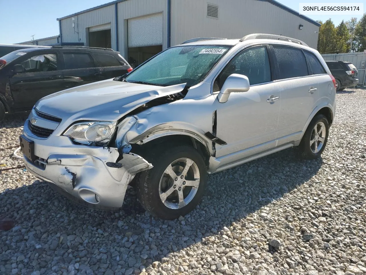 2012 Chevrolet Captiva Sport VIN: 3GNFL4E56CS594174 Lot: 74492554