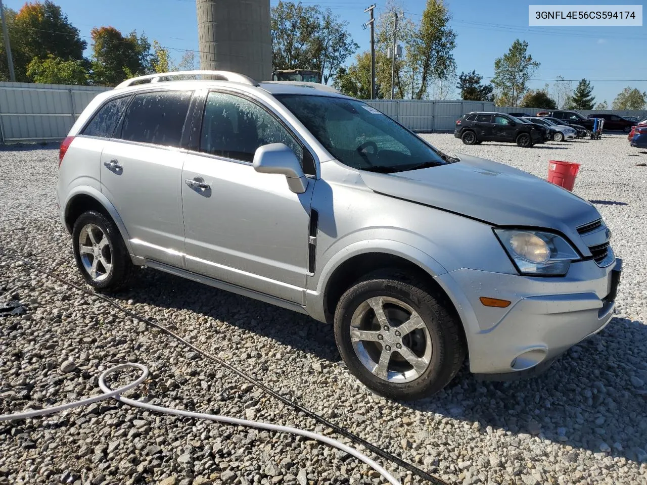 2012 Chevrolet Captiva Sport VIN: 3GNFL4E56CS594174 Lot: 74492554