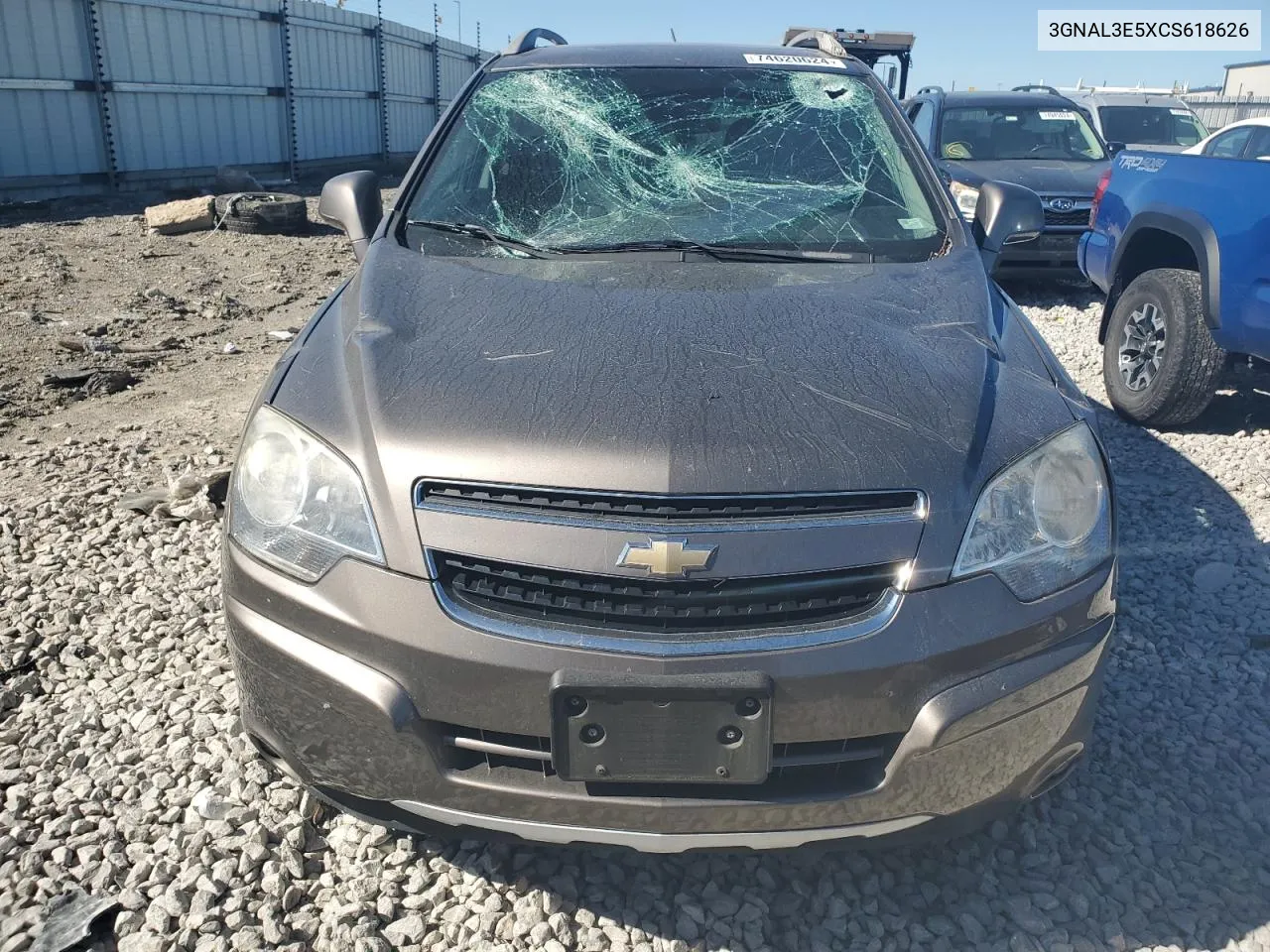 2012 Chevrolet Captiva Sport VIN: 3GNAL3E5XCS618626 Lot: 74620624