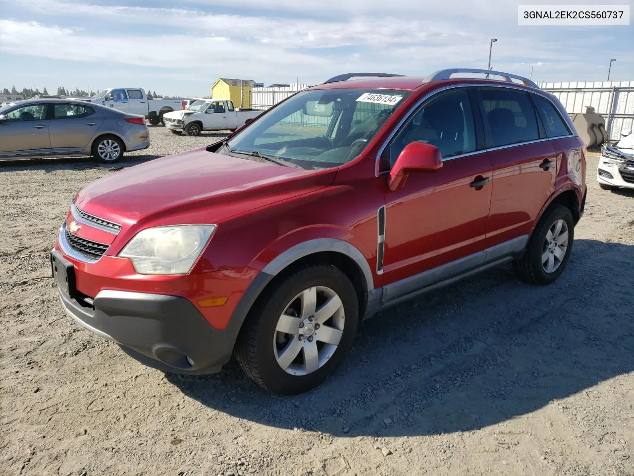 2012 Chevrolet Captiva Sport VIN: 3GNAL2EK2CS560737 Lot: 74636134