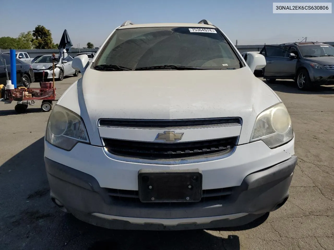 2012 Chevrolet Captiva Sport VIN: 3GNAL2EK6CS630806 Lot: 75364974