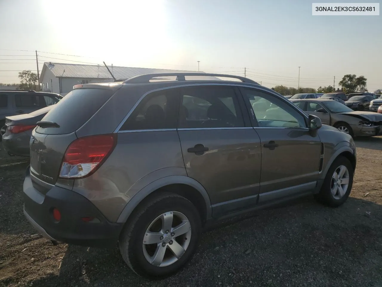 2012 Chevrolet Captiva Sport VIN: 3GNAL2EK3CS632481 Lot: 75434084