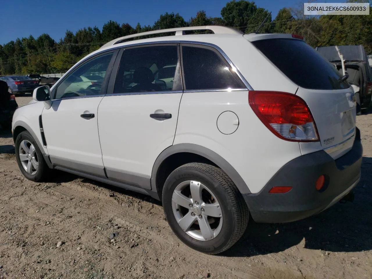 2012 Chevrolet Captiva Sport VIN: 3GNAL2EK6CS600933 Lot: 76714604