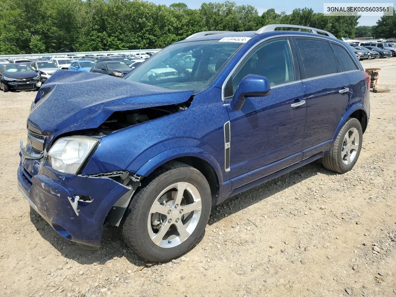 2013 Chevrolet Captiva Lt VIN: 3GNAL3EK0DS603561 Lot: 61344324