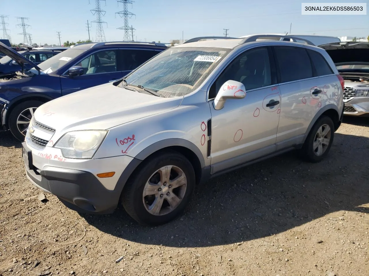 2013 Chevrolet Captiva Ls VIN: 3GNAL2EK6DS586503 Lot: 72306954