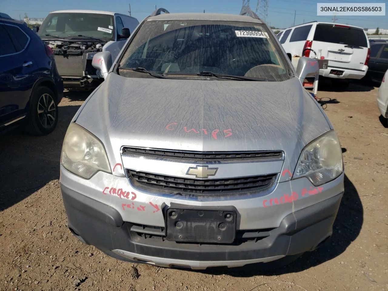 2013 Chevrolet Captiva Ls VIN: 3GNAL2EK6DS586503 Lot: 72306954