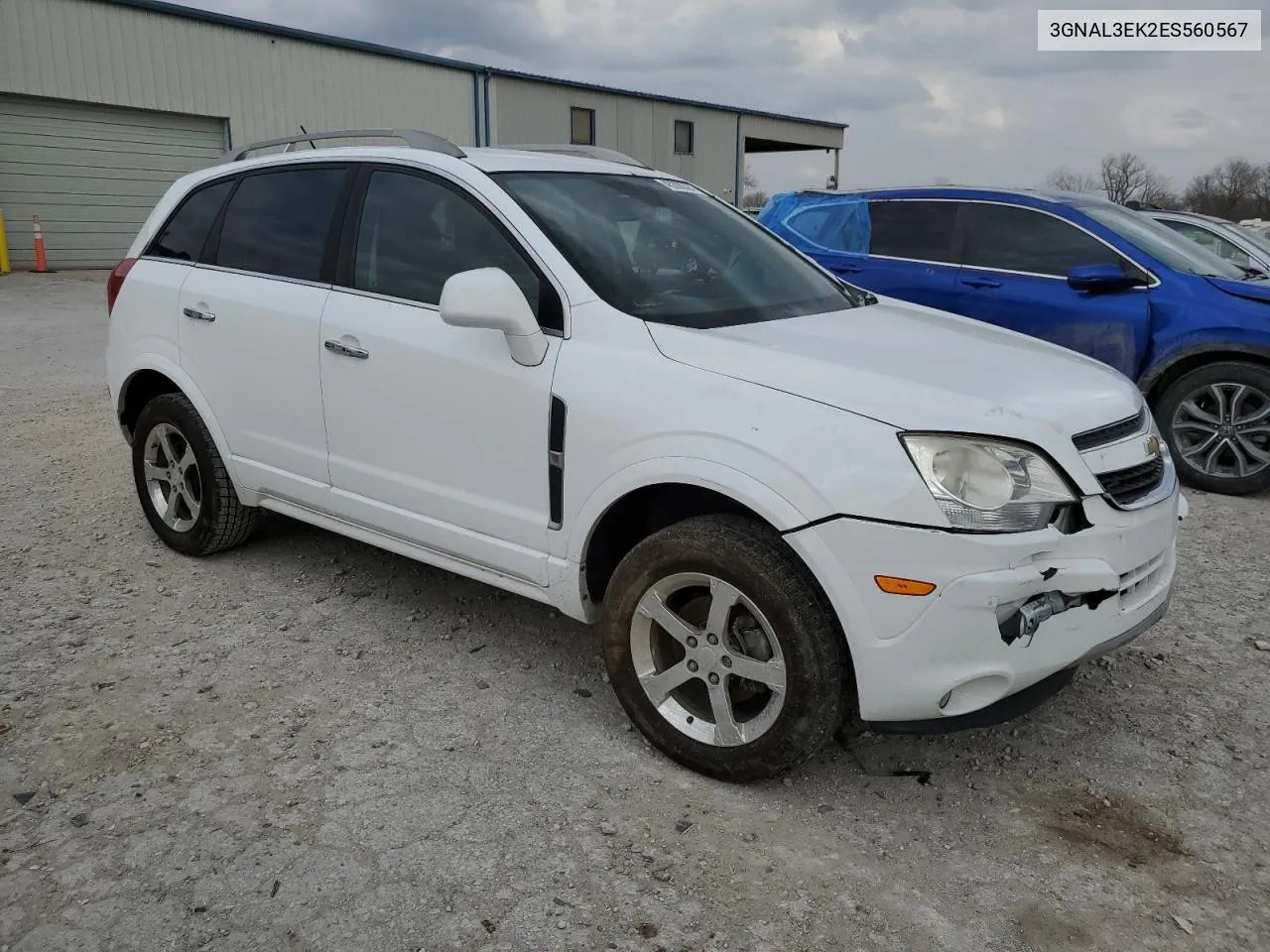 2014 Chevrolet Captiva Lt VIN: 3GNAL3EK2ES560567 Lot: 45280394