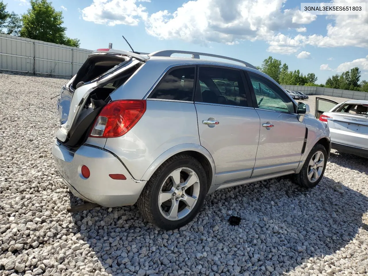 2014 Chevrolet Captiva Lt VIN: 3GNAL3EK5ES651803 Lot: 59275024