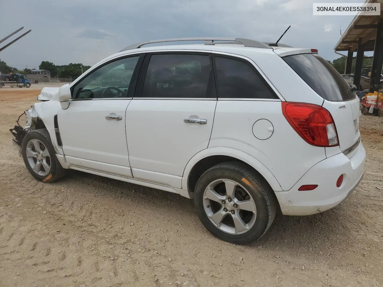 2014 Chevrolet Captiva Ltz VIN: 3GNAL4EK0ES538394 Lot: 60732124