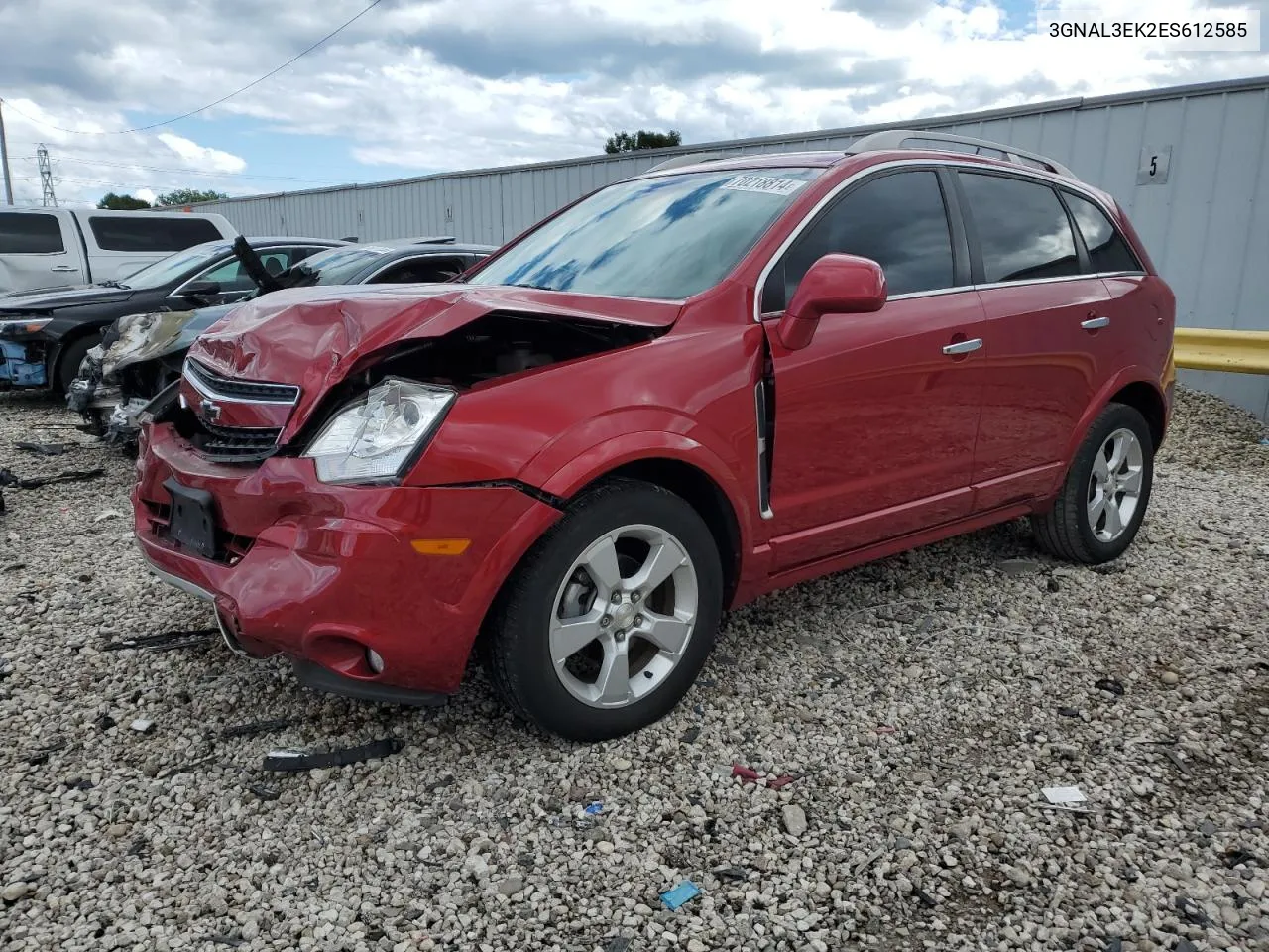 2014 Chevrolet Captiva Lt VIN: 3GNAL3EK2ES612585 Lot: 70218814