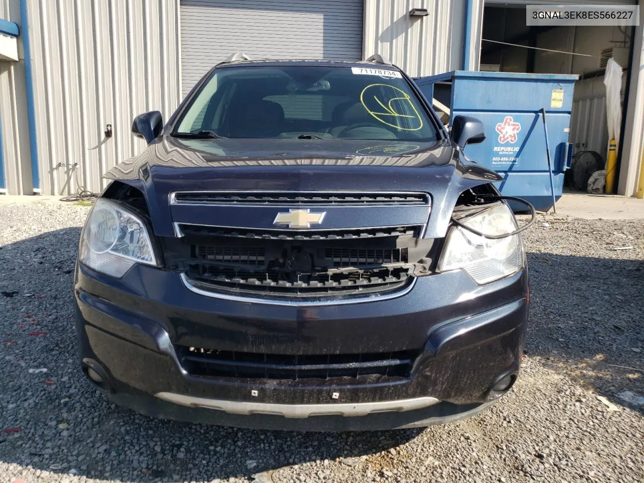 2014 Chevrolet Captiva Lt VIN: 3GNAL3EK8ES566227 Lot: 71178734