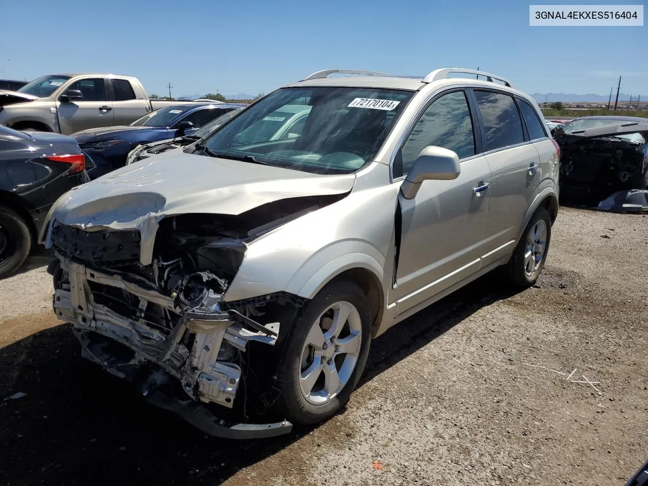 2014 Chevrolet Captiva Ltz VIN: 3GNAL4EKXES516404 Lot: 72170104