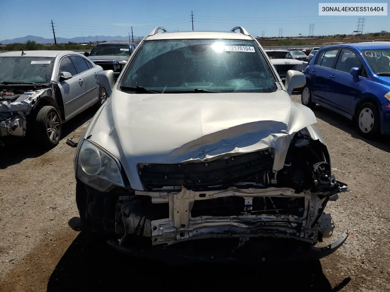 2014 Chevrolet Captiva Ltz VIN: 3GNAL4EKXES516404 Lot: 72170104