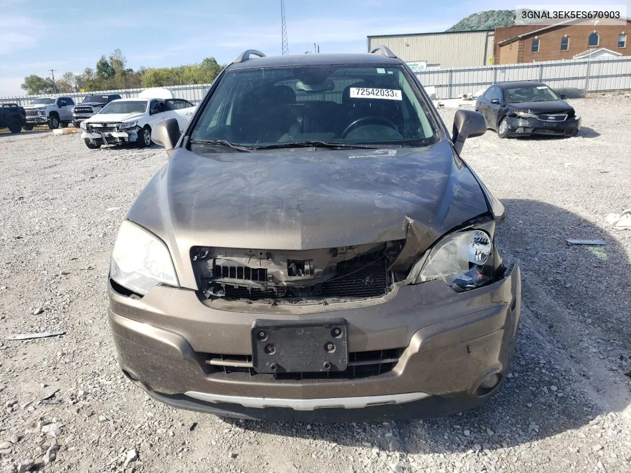 2014 Chevrolet Captiva Lt VIN: 3GNAL3EK5ES670903 Lot: 72542033