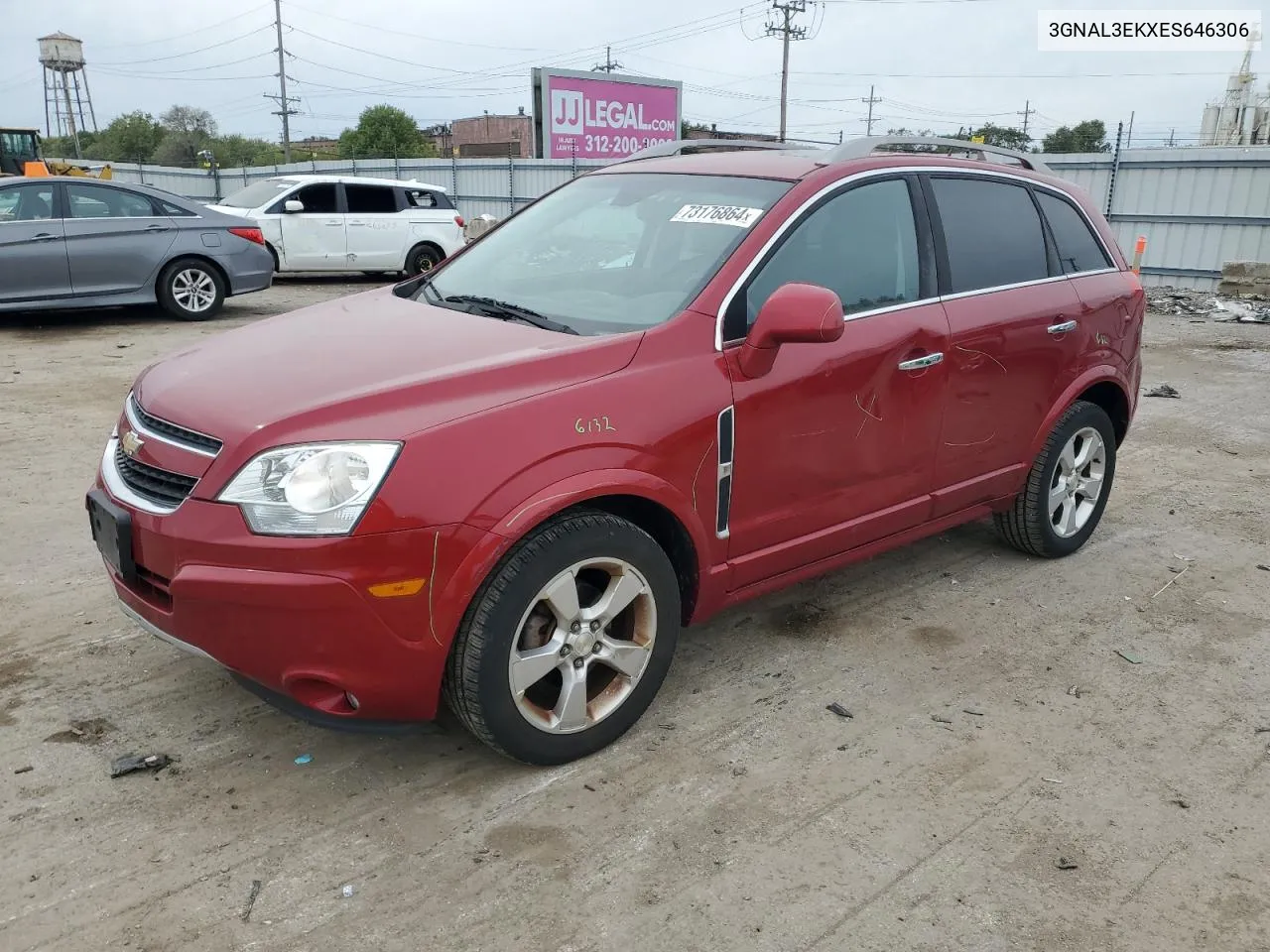 2014 Chevrolet Captiva Lt VIN: 3GNAL3EKXES646306 Lot: 73176864