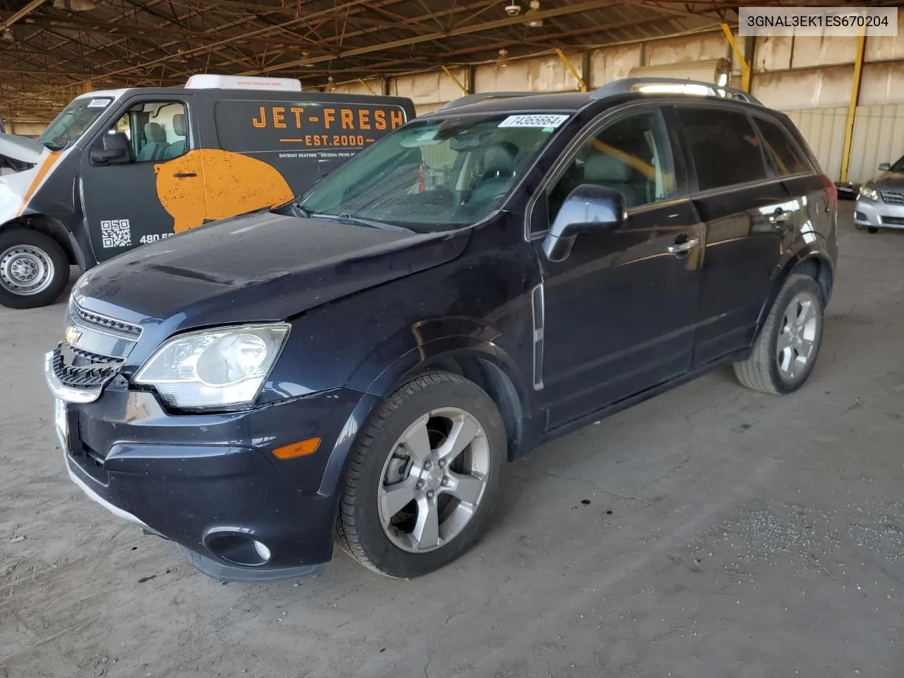 2014 Chevrolet Captiva Lt VIN: 3GNAL3EK1ES670204 Lot: 74365664