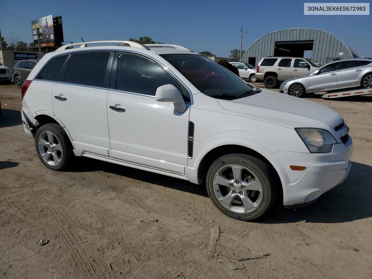 2014 Chevrolet Captiva Lt VIN: 3GNAL3EK6ES672983 Lot: 75285464