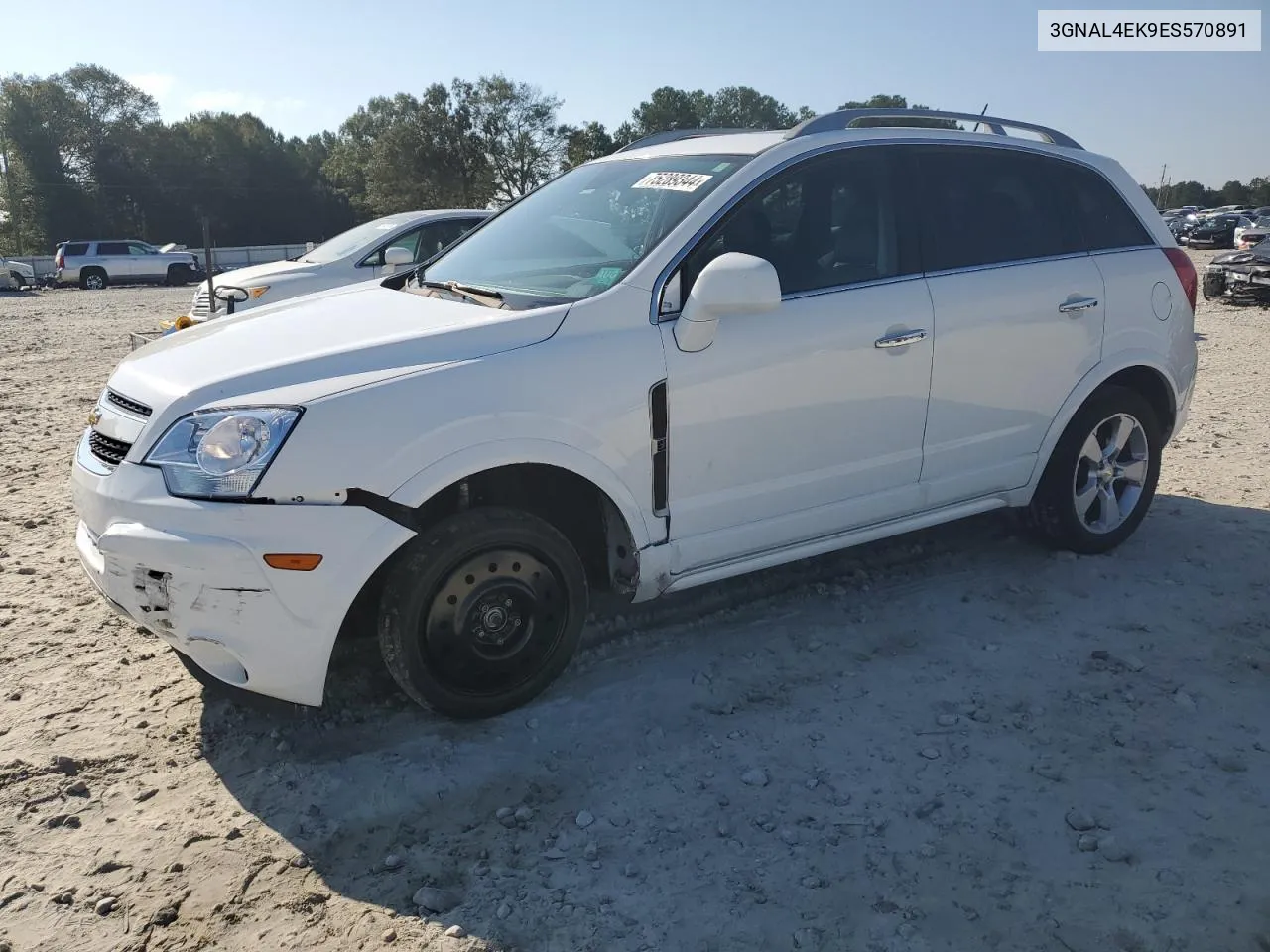 2014 Chevrolet Captiva Ltz VIN: 3GNAL4EK9ES570891 Lot: 75289344