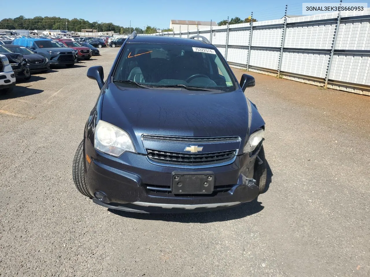 2014 Chevrolet Captiva Lt VIN: 3GNAL3EK3ES660953 Lot: 75322574