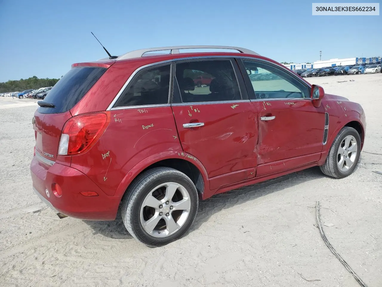 2014 Chevrolet Captiva Lt VIN: 3GNAL3EK3ES662234 Lot: 75501544