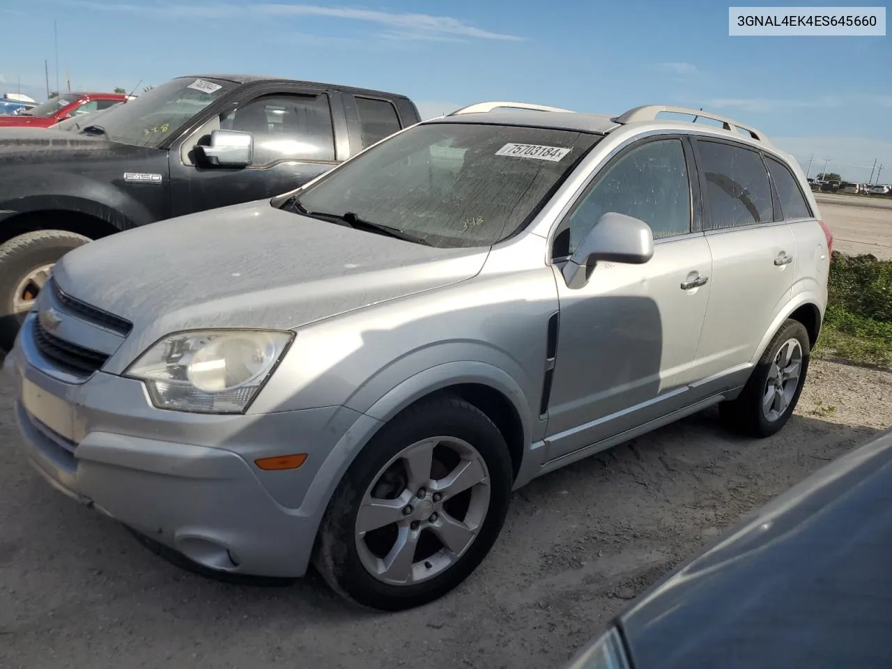 2014 Chevrolet Captiva Ltz VIN: 3GNAL4EK4ES645660 Lot: 75703184