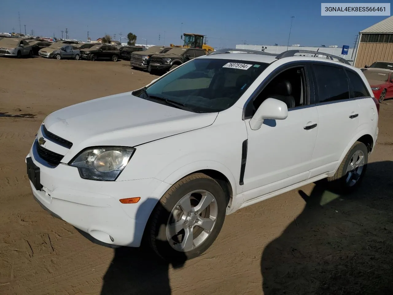 2014 Chevrolet Captiva Ltz VIN: 3GNAL4EK8ES566461 Lot: 76075194