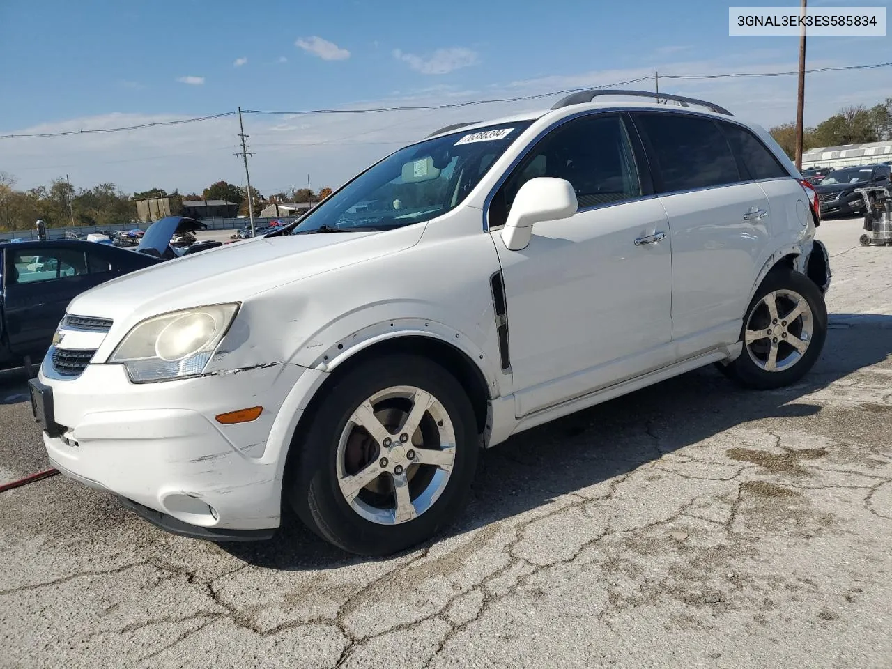 2014 Chevrolet Captiva Lt VIN: 3GNAL3EK3ES585834 Lot: 76388394