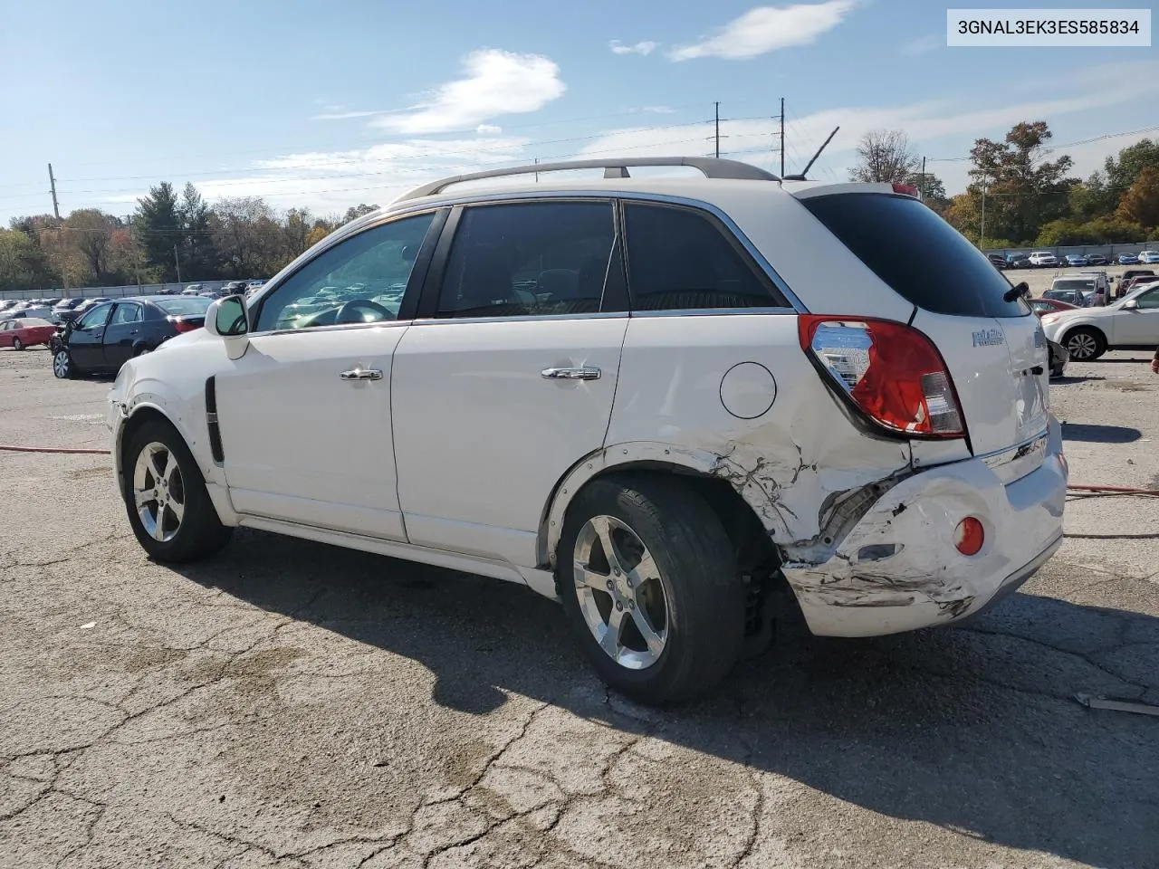 2014 Chevrolet Captiva Lt VIN: 3GNAL3EK3ES585834 Lot: 76388394