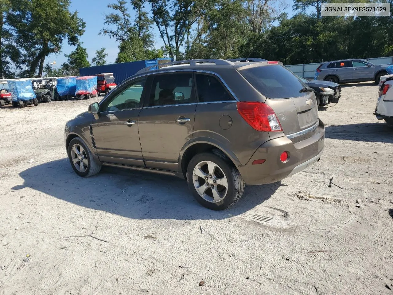 2014 Chevrolet Captiva Lt VIN: 3GNAL3EK9ES571629 Lot: 80009444