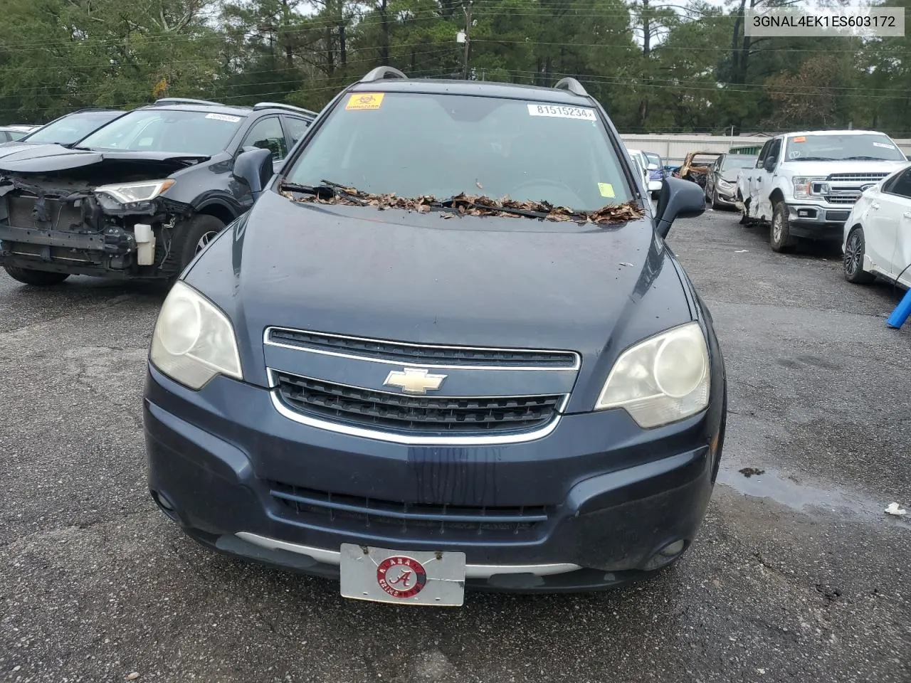 2014 Chevrolet Captiva Ltz VIN: 3GNAL4EK1ES603172 Lot: 81515234