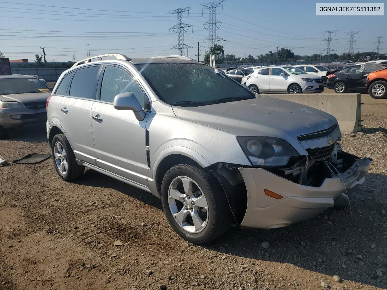 2015 Chevrolet Captiva Lt VIN: 3GNAL3EK7FS511382 Lot: 68749624