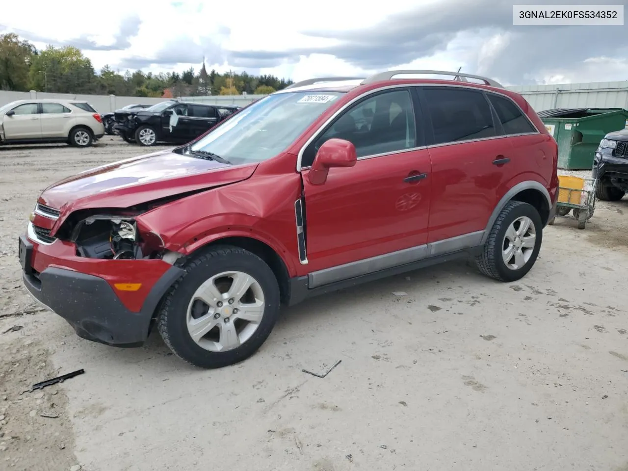 2015 Chevrolet Captiva Ls VIN: 3GNAL2EK0FS534352 Lot: 75671584