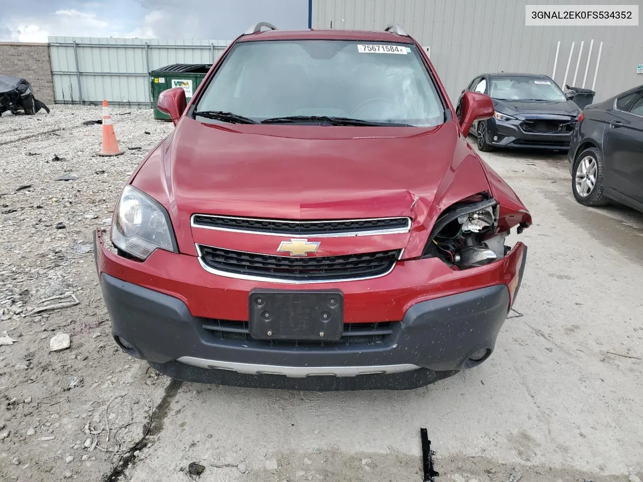 2015 Chevrolet Captiva Ls VIN: 3GNAL2EK0FS534352 Lot: 75671584