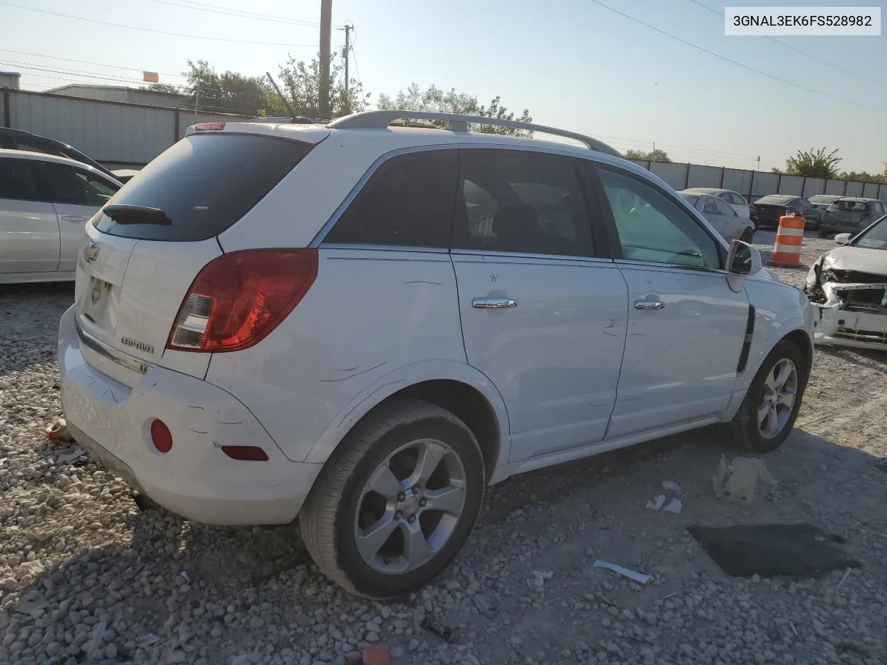 2015 Chevrolet Captiva Lt VIN: 3GNAL3EK6FS528982 Lot: 75797594